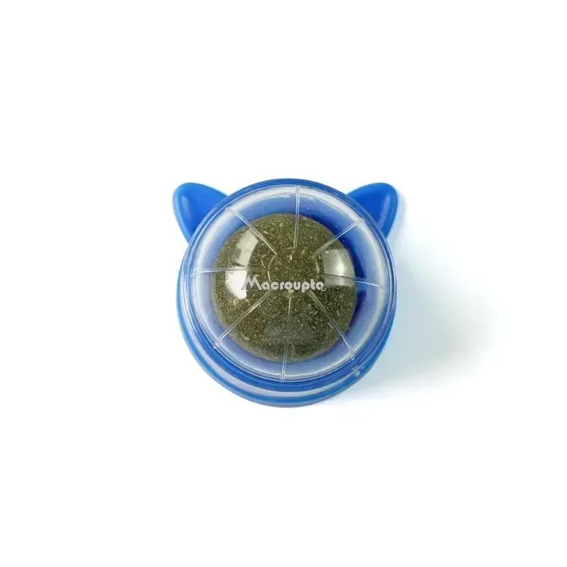 StickOn Catnip Cat Grass Wall Ball Toy Natural Lickable Treat Roller For Digestion Boredom Relie 7