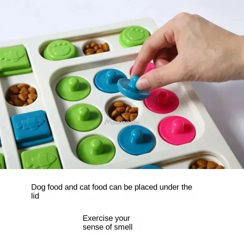 Interactive Dog Puzzle Slow Feeder Bowl NonSlip Food Dispenser Toy For Puppy IQ Training Healthy 2