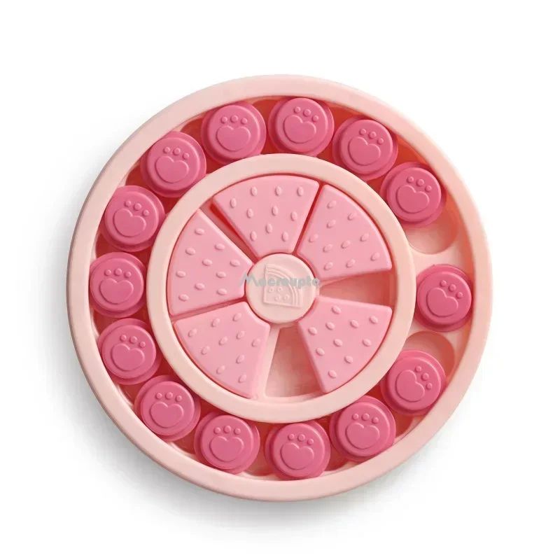 Interactive Dog Puzzle Slow Feeder Bowl NonSlip Food Dispenser Toy For Puppy IQ Training Healthy 4
