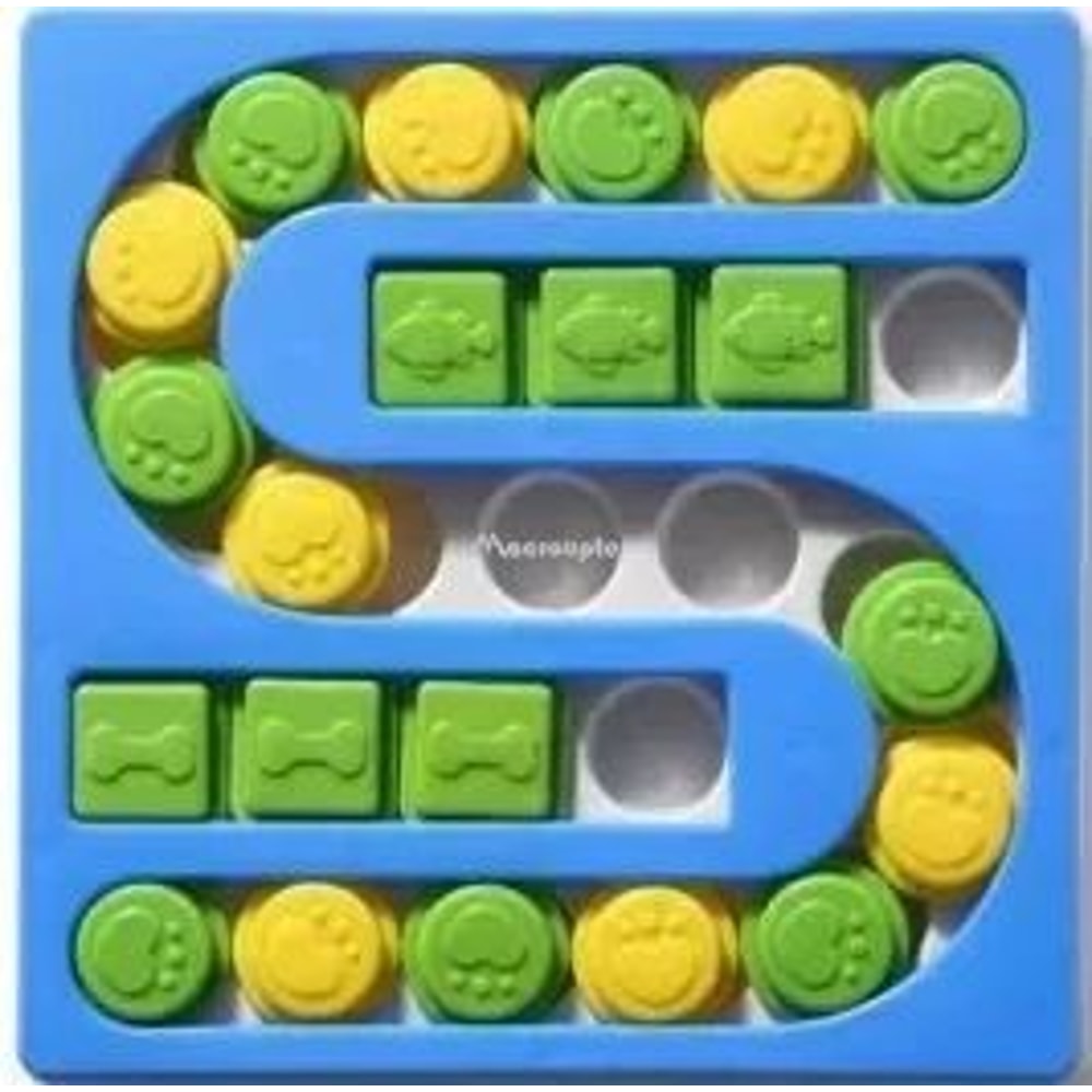 Interactive Dog Puzzle Slow Feeder Bowl NonSlip Food Dispenser Toy For Puppy IQ Training Healthy 8