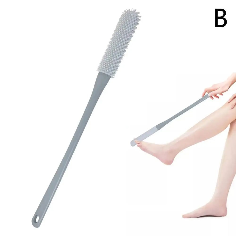 Long Handle Toe Cleaning Brush Silicone Foot Scrubber For Shower BetweenToes Cleaner For Seniors A 7