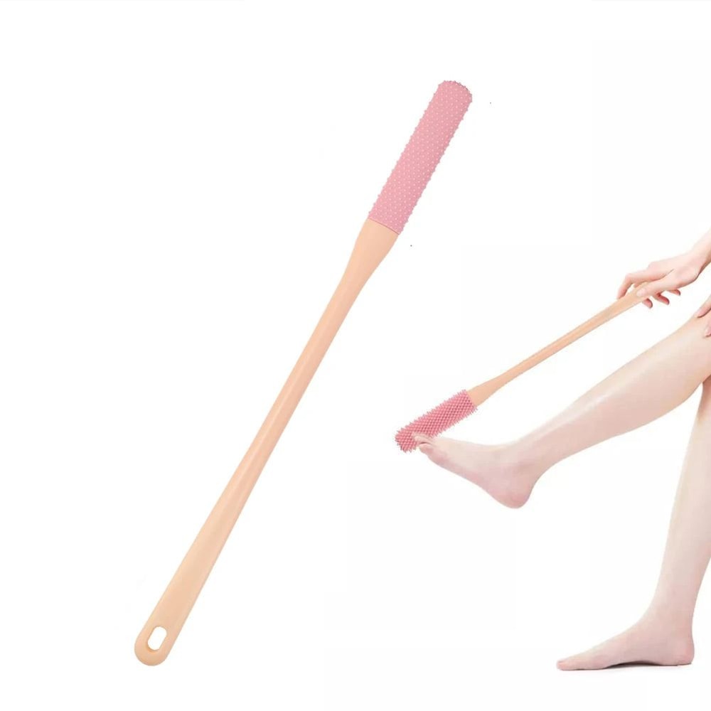Long Handle Toe Cleaning Brush Silicone Foot Scrubber For Shower BetweenToes Cleaner For Seniors A 8