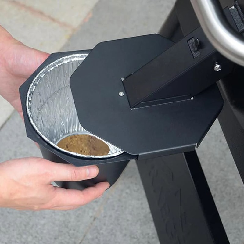 Large Capacity BBQ Grease Bucket With Trap Funnel Drip Catcher Pail With Disposable Foil Liners Fo 0