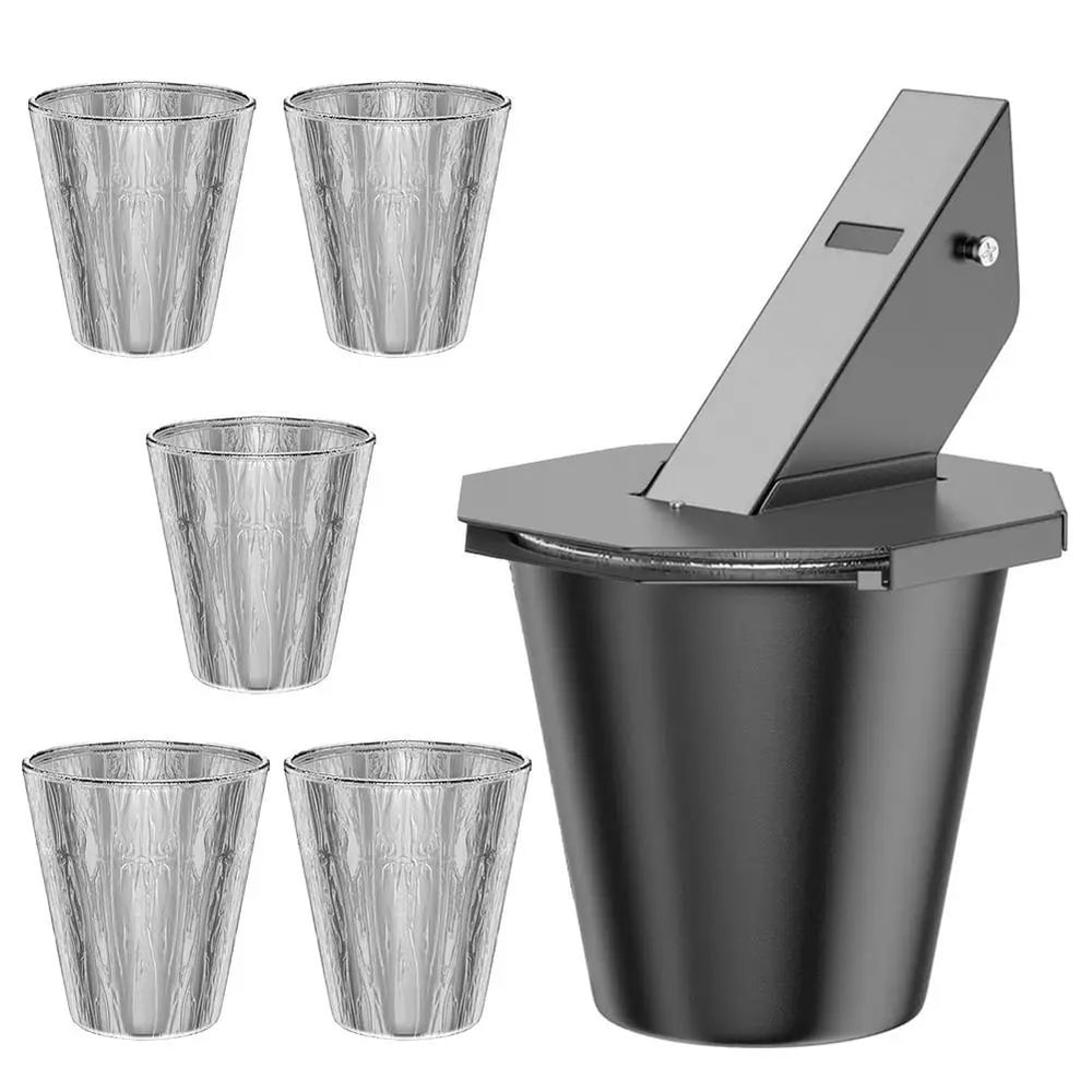Large Capacity BBQ Grease Bucket With Trap Funnel Drip Catcher Pail With Disposable Foil Liners Fo 1