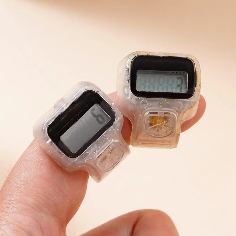 Mini Digital Finger Counter Clicker 5Digit Hand Tally Counter With Reset Button For Easy Counting 1