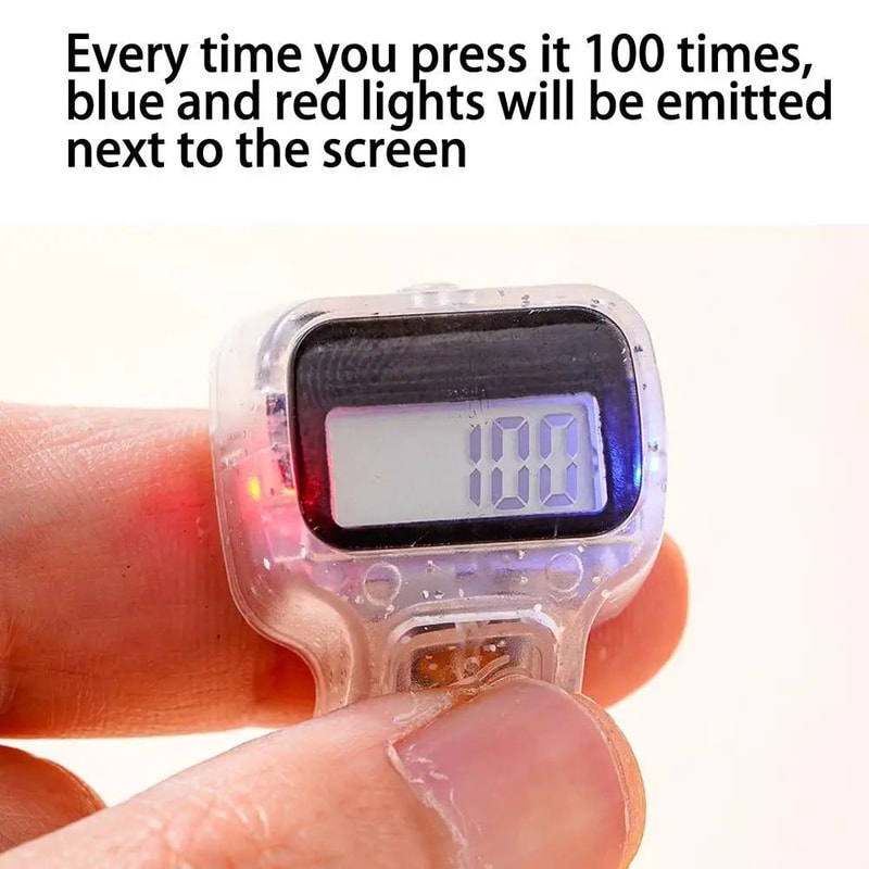Mini Digital Finger Counter Clicker 5Digit Hand Tally Counter With Reset Button For Easy Counting 3