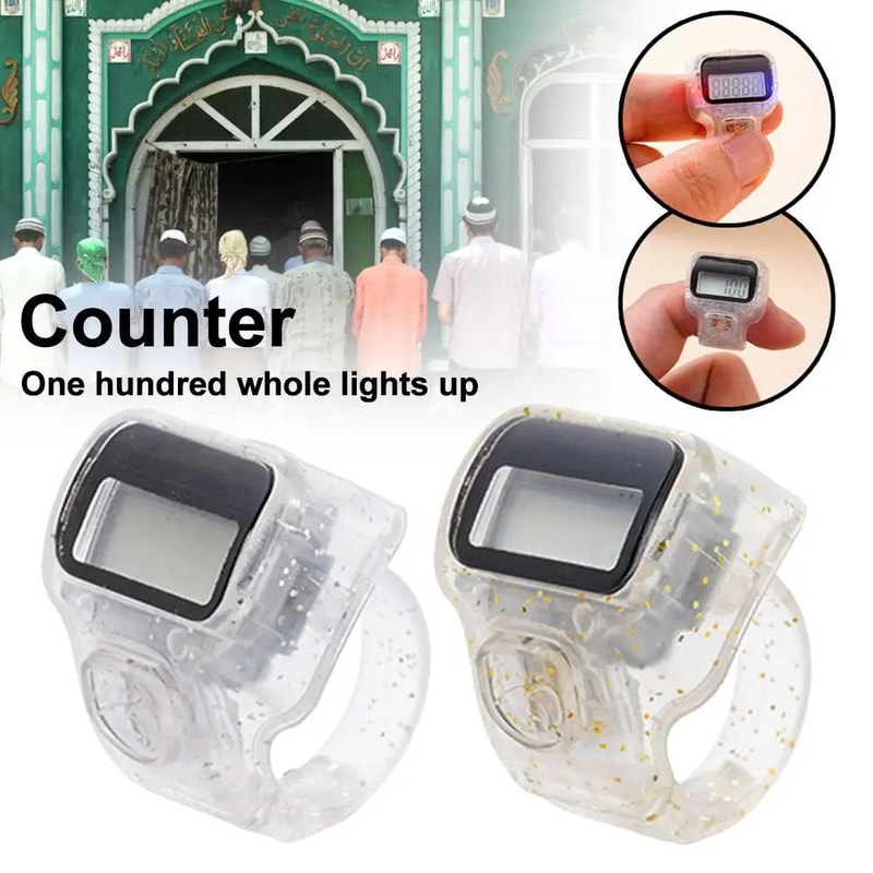 Mini Digital Finger Counter Clicker 5Digit Hand Tally Counter With Reset Button For Easy Counting 5