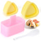 3 Pcs Onigiri Rice Ball Mold Set Triangle Sushi Musubi Press Maker For Bento Lunches 0