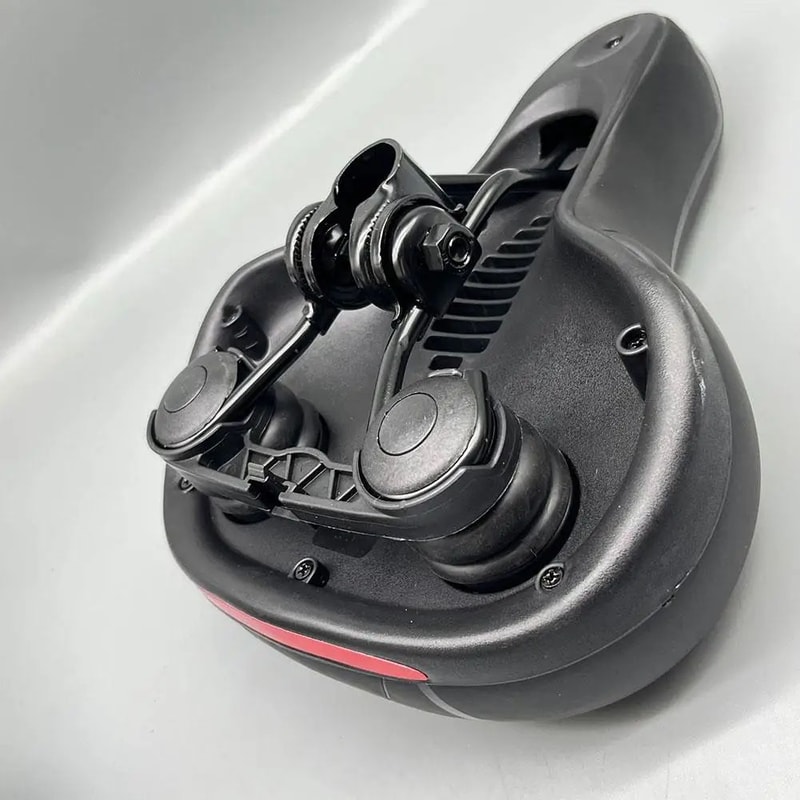 Wide Memory Foam Bicycle Saddle Dual Shock Absorbing Waterproof Comfort Seat For Men Women Road B 2