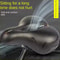 Wide Memory Foam Bicycle Saddle Dual Shock Absorbing Waterproof Comfort Seat For Men Women Road B 4