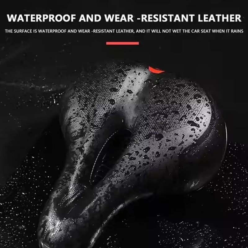 Wide Memory Foam Bicycle Saddle Dual Shock Absorbing Waterproof Comfort Seat For Men Women Road B 5