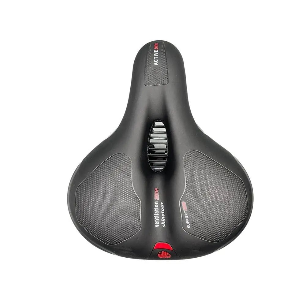 Wide Memory Foam Bicycle Saddle Dual Shock Absorbing Waterproof Comfort Seat For Men Women Road B 6