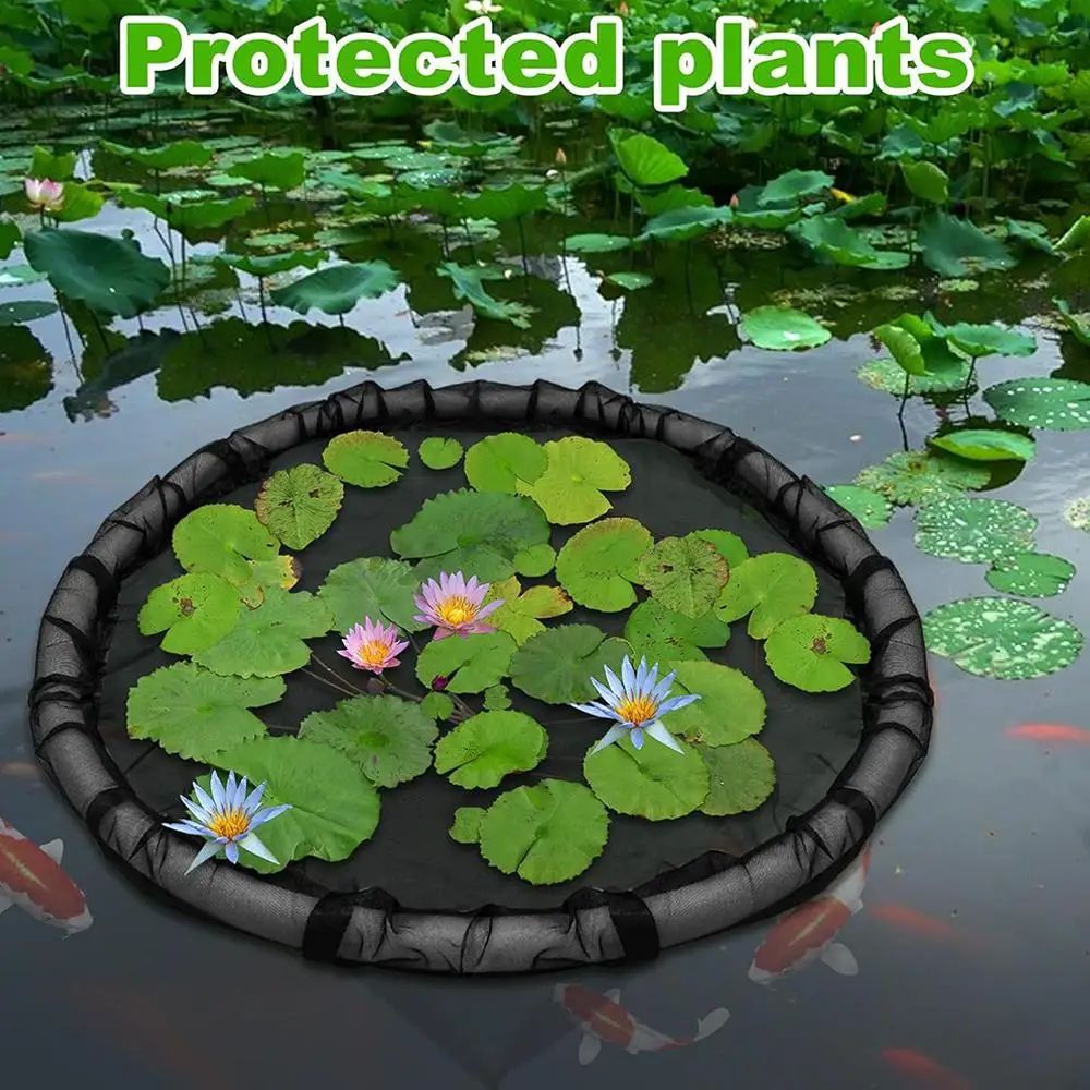 Floating Pond Plant Protector Ring Fine Mesh Fish Barrier Corral For Water Lilies Aquatic Plants 1