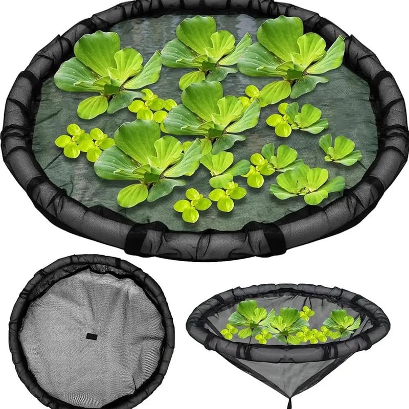 Floating Pond Plant Protector Ring Fine Mesh Fish Barrier Corral For Water Lilies Aquatic Plants 3