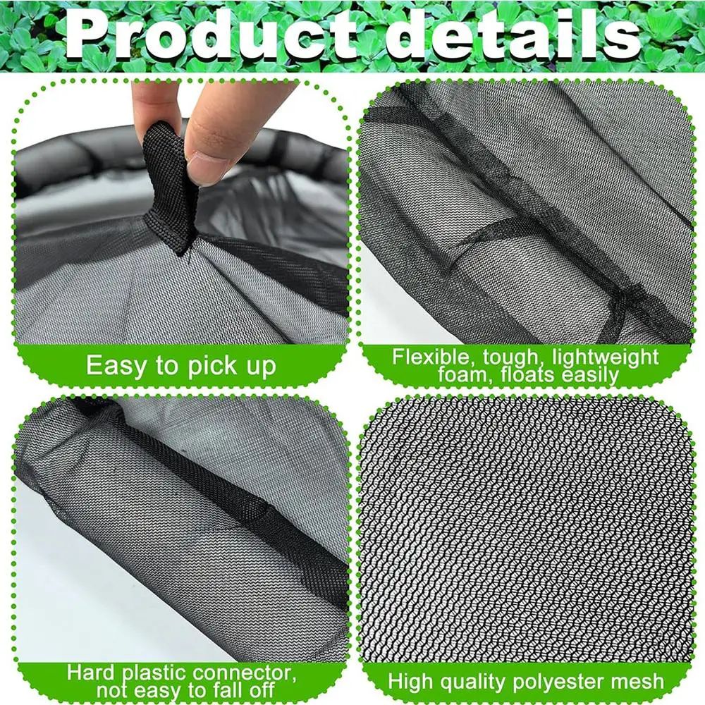 Floating Pond Plant Protector Ring Fine Mesh Fish Barrier Corral For Water Lilies Aquatic Plants 4