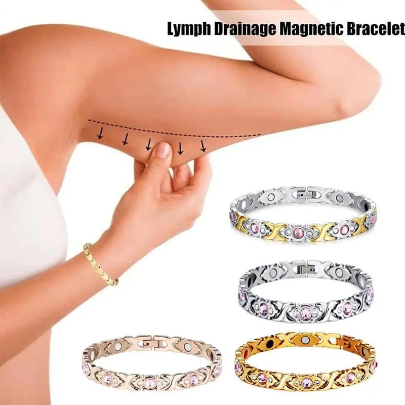 Adjustable Magnetic Crystal Bracelet For Women Fashion Energy Hologram Jewelry Gift Magnet Therapy 3