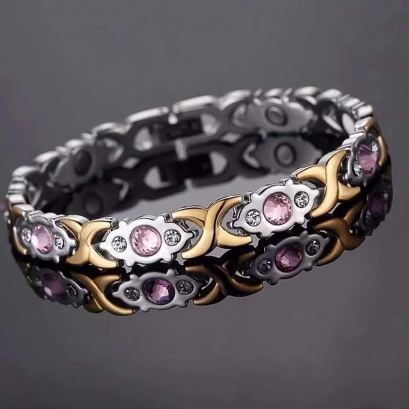 Adjustable Magnetic Crystal Bracelet For Women Fashion Energy Hologram Jewelry Gift Magnet Therapy 5