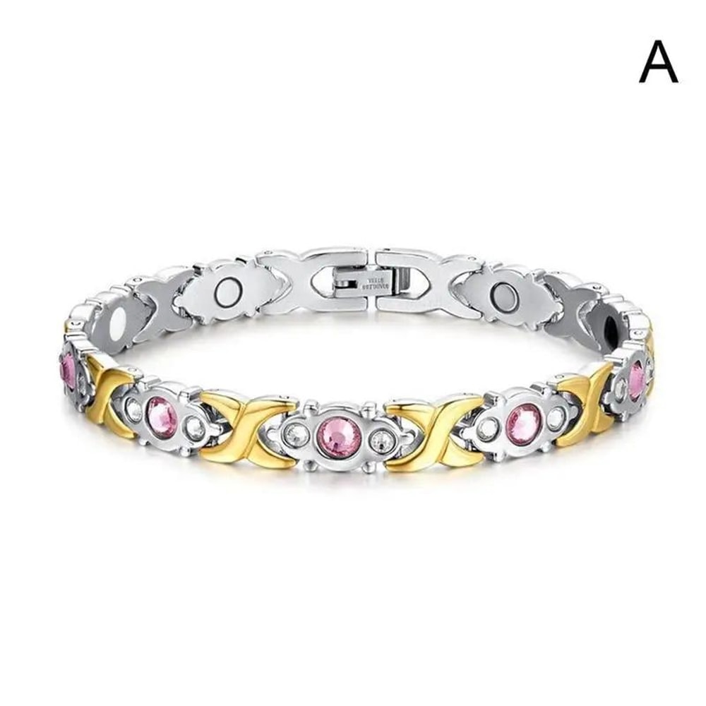 Adjustable Magnetic Crystal Bracelet For Women Fashion Energy Hologram Jewelry Gift Magnet Therapy 6