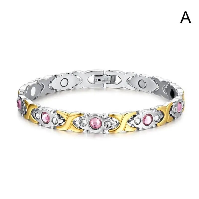 Adjustable Magnetic Crystal Bracelet For Women Fashion Energy Hologram Jewelry Gift Magnet Therapy 6