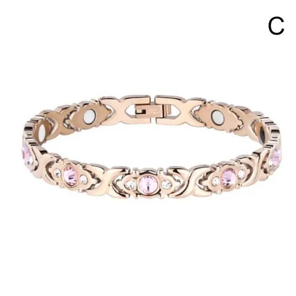 Adjustable Magnetic Crystal Bracelet For Women Fashion Energy Hologram Jewelry Gift Magnet Therapy 8