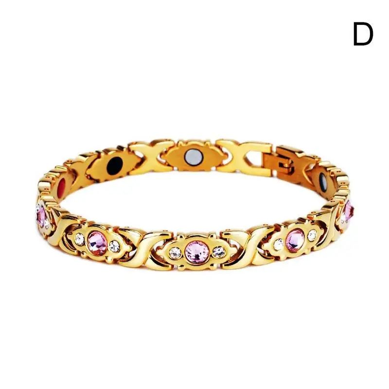 Adjustable Magnetic Crystal Bracelet For Women Fashion Energy Hologram Jewelry Gift Magnet Therapy 9