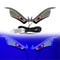 USB LED Demon Eyes Car Light Display Dynamic Devil Eye Window Sign For Trucks Cars FrontRear Wind 6