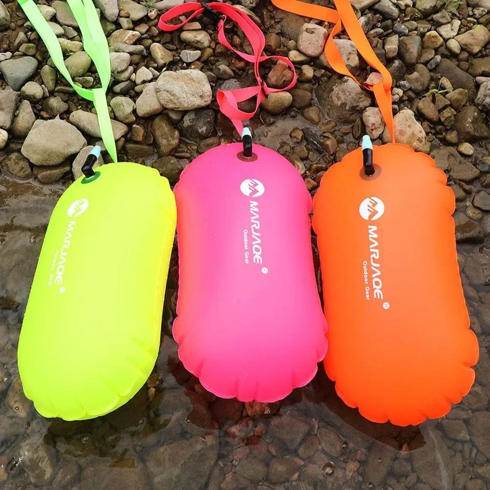 Inflatable Swim Buoy Dry Bag Waterproof Waist Belt Float For Open Water Swimming Kayaking Snorkel 2