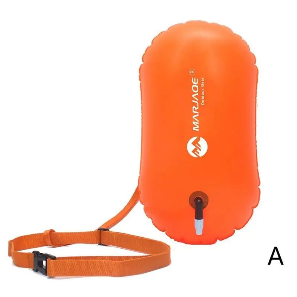 Inflatable Swim Buoy Dry Bag Waterproof Waist Belt Float For Open Water Swimming Kayaking Snorkel 6