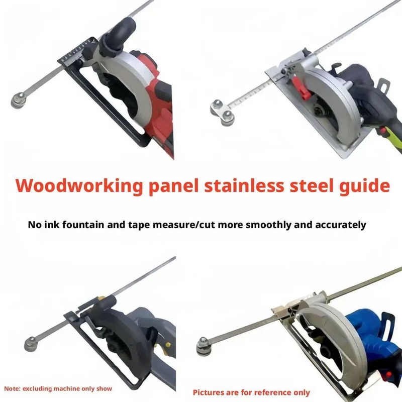 Adjustable Circular Saw Cutting Guide Rail Precision Positioning Caliper Tool For Accurate Wood Cu 0