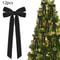 12 Pcs Pink Velvet Christmas Tree Bows Large Rustic Ribbon Ornaments For Tree Wreaths And Garland 7