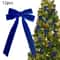 12 Pcs Pink Velvet Christmas Tree Bows Large Rustic Ribbon Ornaments For Tree Wreaths And Garland 10