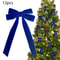 12 Pcs Pink Velvet Christmas Tree Bows Large Rustic Ribbon Ornaments For Tree Wreaths And Garland 10
