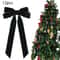 12 Pcs Pink Velvet Christmas Tree Bows Large Rustic Ribbon Ornaments For Tree Wreaths And Garland 11