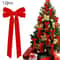 12 Pcs Pink Velvet Christmas Tree Bows Large Rustic Ribbon Ornaments For Tree Wreaths And Garland 15