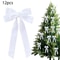 12 Pcs Pink Velvet Christmas Tree Bows Large Rustic Ribbon Ornaments For Tree Wreaths And Garland 16