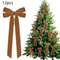12 Pcs Pink Velvet Christmas Tree Bows Large Rustic Ribbon Ornaments For Tree Wreaths And Garland 21