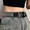 Y2K Gothic Studded Waist Belt With Rock N Roll Buckle Punk Rivet Cowboy Cowgirl Belt For Women Me 2