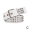 Y2K Gothic Studded Waist Belt With Rock N Roll Buckle Punk Rivet Cowboy Cowgirl Belt For Women Me 8