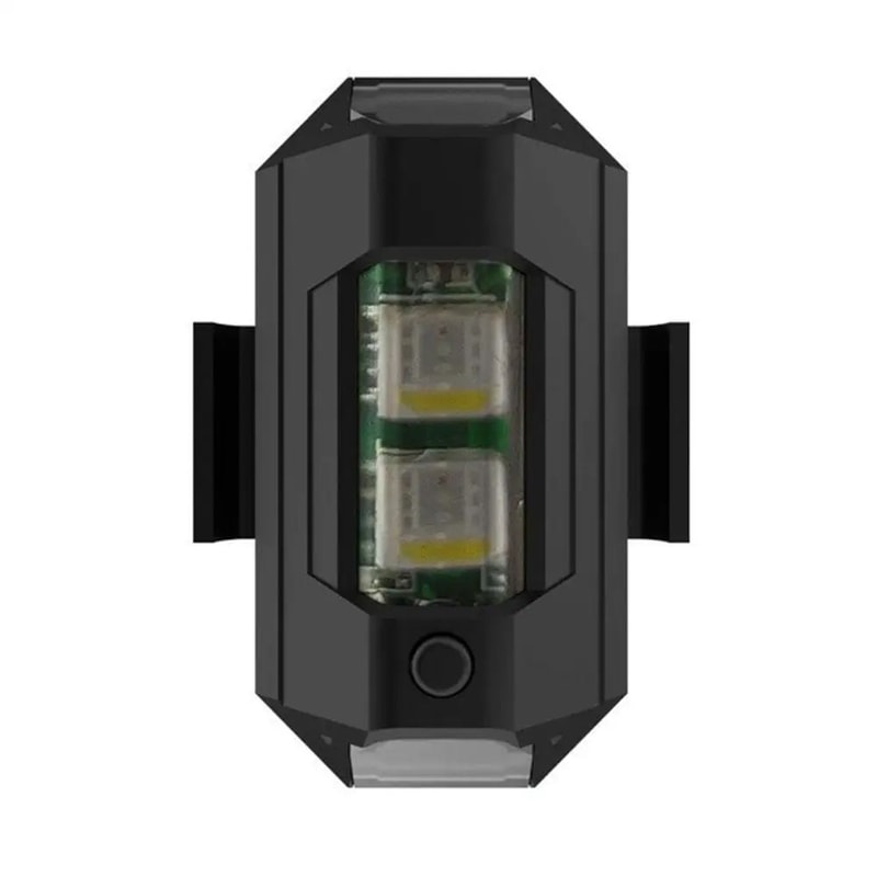 2 Pcs Mini 7Color LED Strobe Safety Lights AntiCollision Flashing Beacons For Drone Motorcycle Ai 6