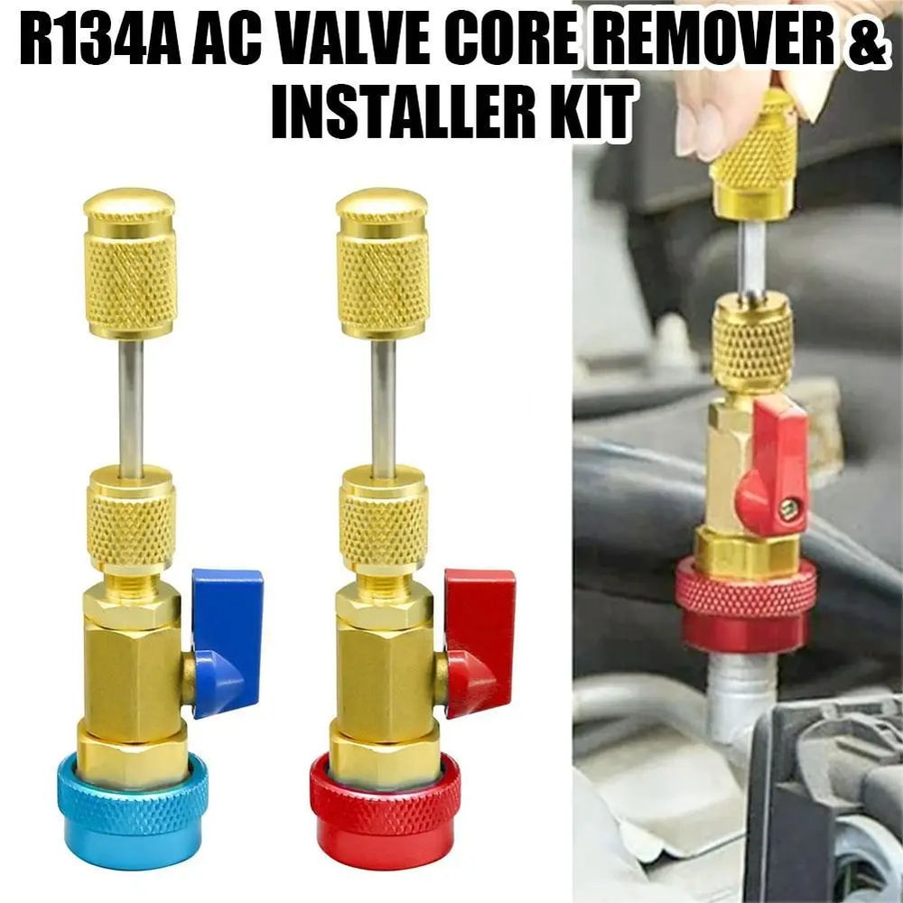 31 Pcs R134A Valve Core Remover Installer Kit HighLow Pressure HVAC Air Conditioner Service Tool 2