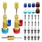 31 Pcs R134A Valve Core Remover Installer Kit HighLow Pressure HVAC Air Conditioner Service Tool 6