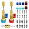 31 Pcs R134A Valve Core Remover Installer Kit HighLow Pressure HVAC Air Conditioner Service Tool 6
