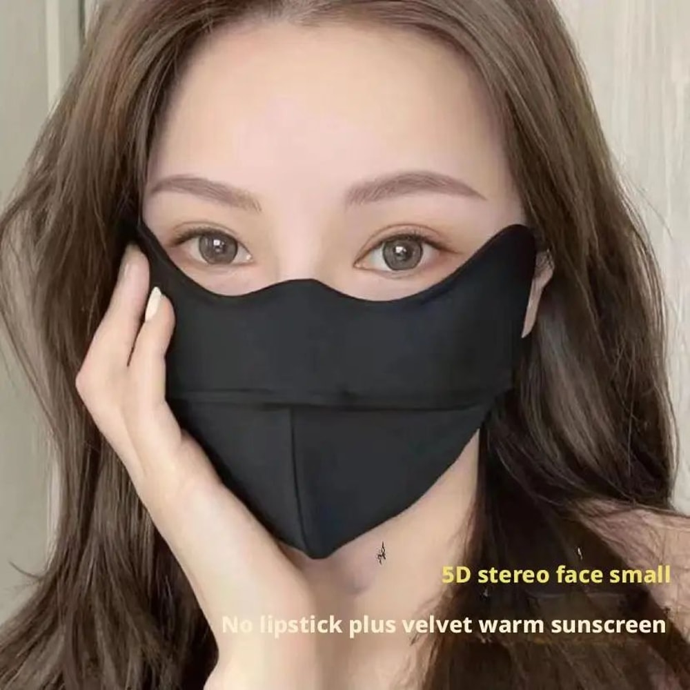 Unisex Winter Windproof Thermal Fleece Face Mask Warm EarHanging Reusable Cover For Cycling Outdo 2