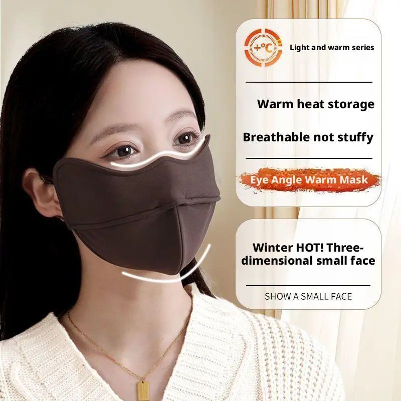 Unisex Winter Windproof Thermal Fleece Face Mask Warm EarHanging Reusable Cover For Cycling Outdo 3