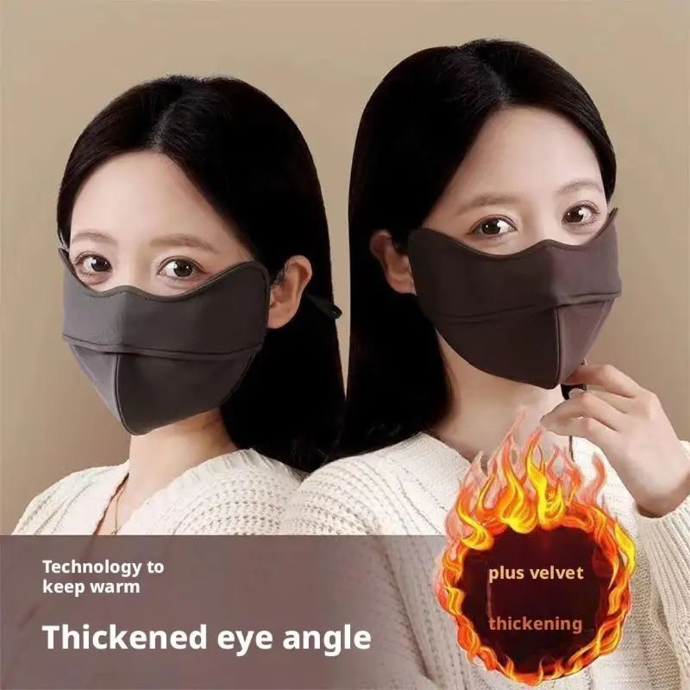 Unisex Winter Windproof Thermal Fleece Face Mask Warm EarHanging Reusable Cover For Cycling Outdo 5