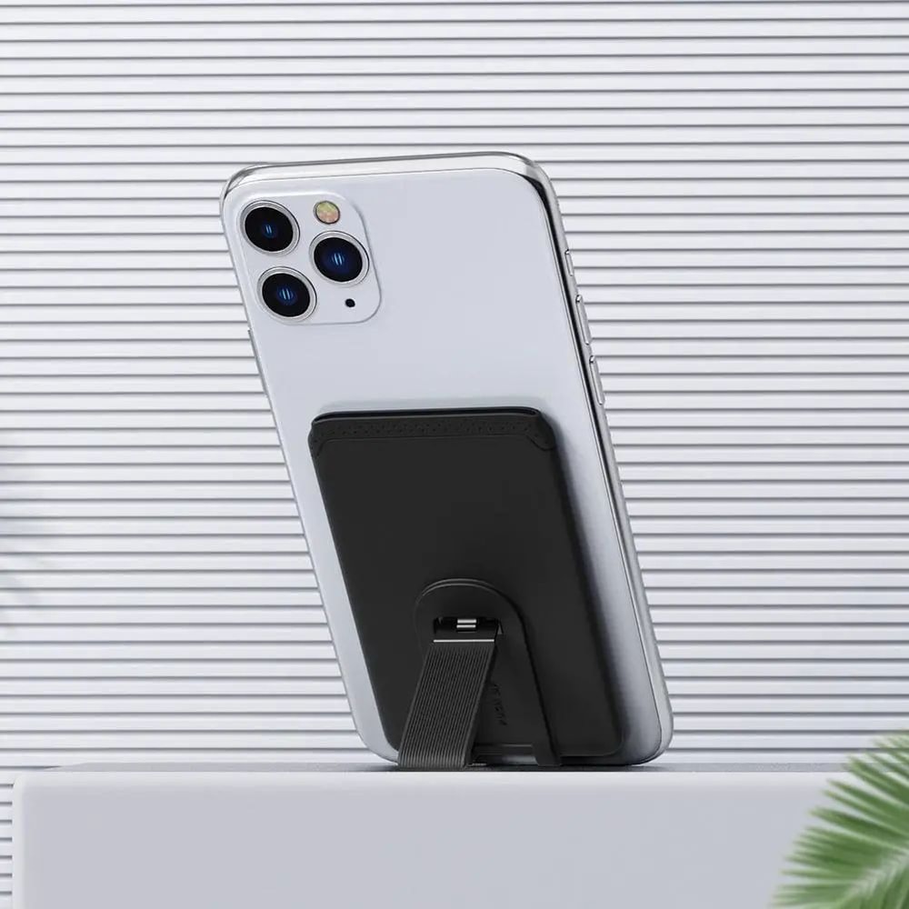 Portable Silicone Phone Wallet Stand Slim Foldable StickOn Card Holder With Kickstand For IPhone 1