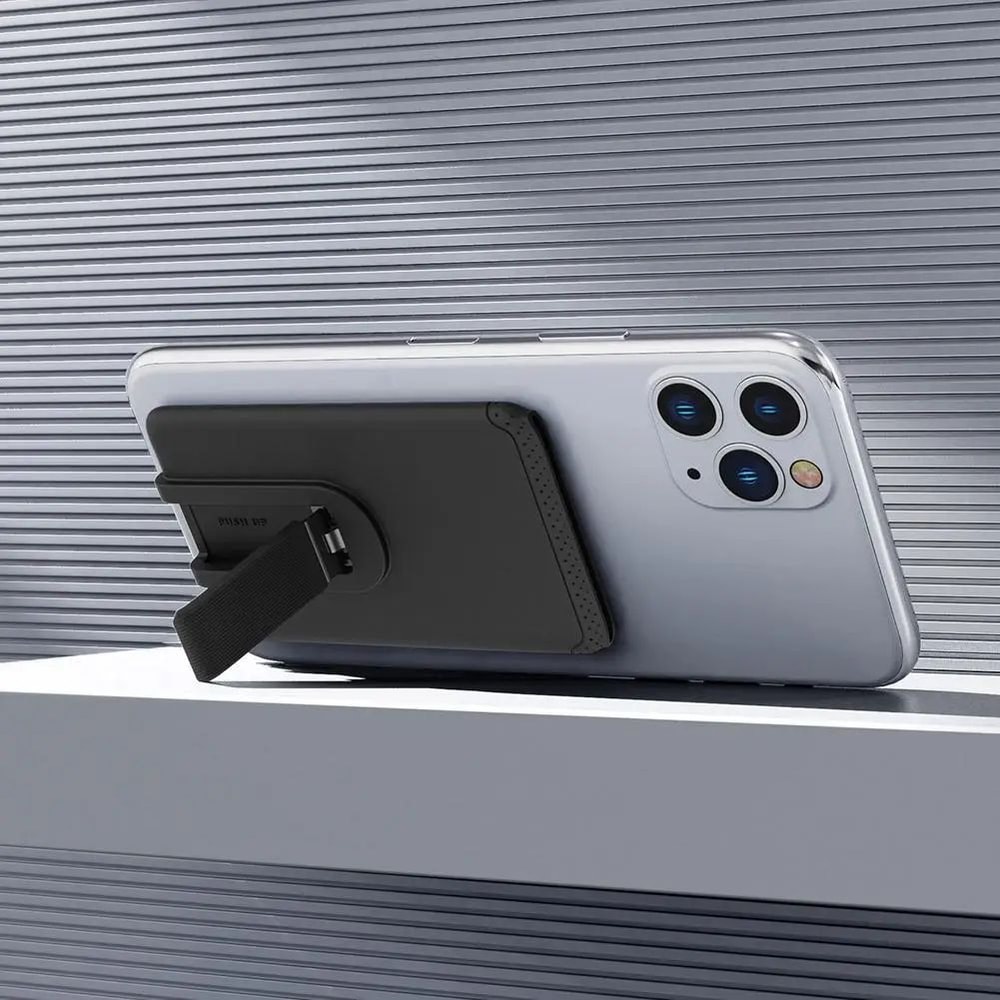 Portable Silicone Phone Wallet Stand Slim Foldable StickOn Card Holder With Kickstand For IPhone 2