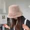 Faux Fur Winter Bucket Hat For Women Girls Fuzzy Warm Furry Fisherman Cap For Skiing Travel Casu 0