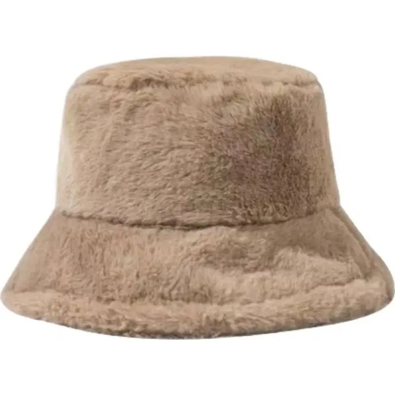 Faux Fur Winter Bucket Hat For Women Girls Fuzzy Warm Furry Fisherman Cap For Skiing Travel Casu 8
