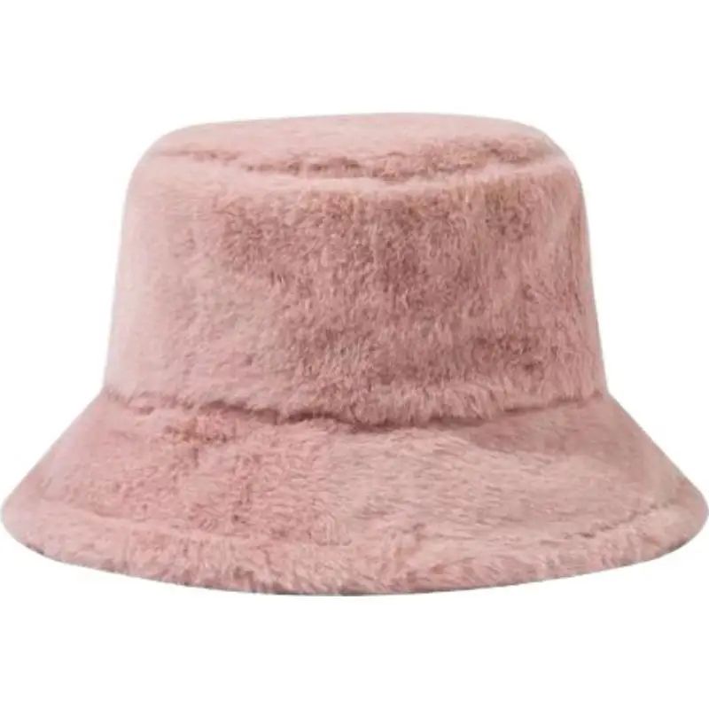 Faux Fur Winter Bucket Hat For Women Girls Fuzzy Warm Furry Fisherman Cap For Skiing Travel Casu 9